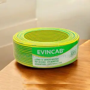 Evin Heavy Insulated Yellow Green 2.5mm Indoor Electrical Wiring Cable