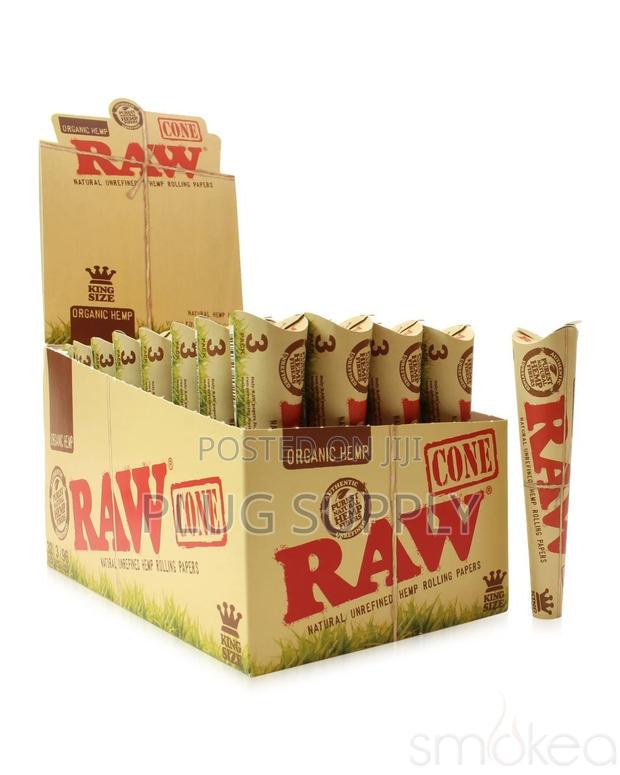 Raw Organic King Size Pre-Rolled Cones - main view