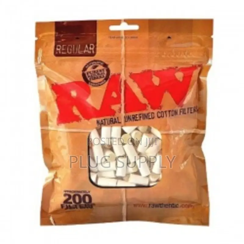 Raw Cotton Filter Tips - Regular Size