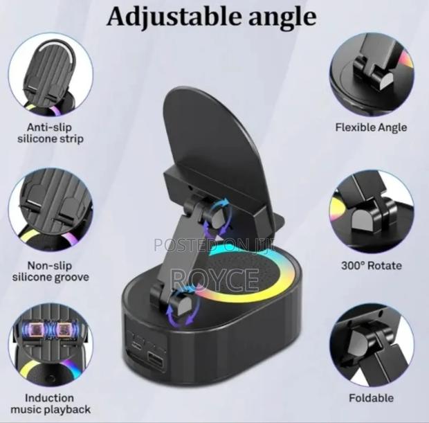 Desktop Phone Stand With Bluetooth Speaker - thumbnail 2