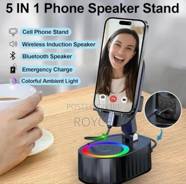 Desktop Phone Stand With Bluetooth Speaker - thumbnail 4