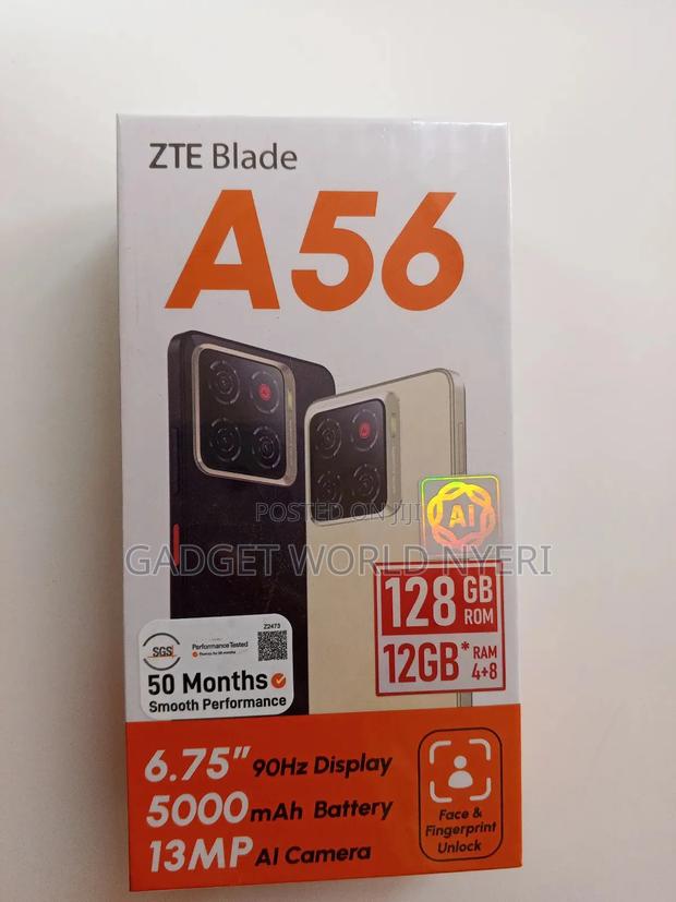 New ZTE Blade A56 128 GB Black - main view
