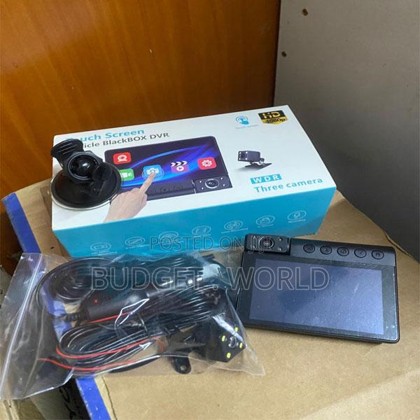 C12 Touch Screen Dash Cam – Triple Camera Full Coverage DVR
