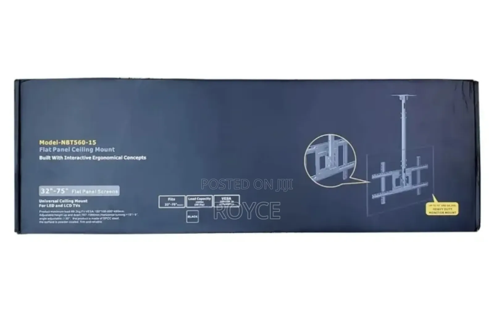Heavy Duty Ceiling Tv Mount - {32-75"}