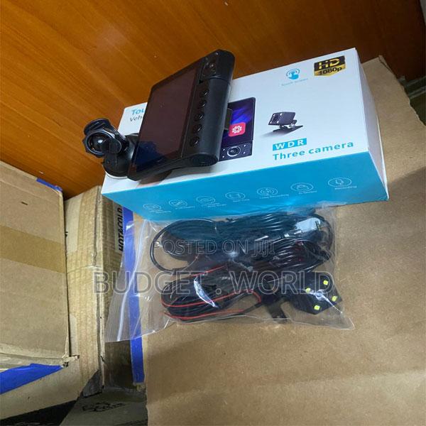 C12 Touch Screen Car Dash Cam – Front, Cabin Rear Cameras - main view