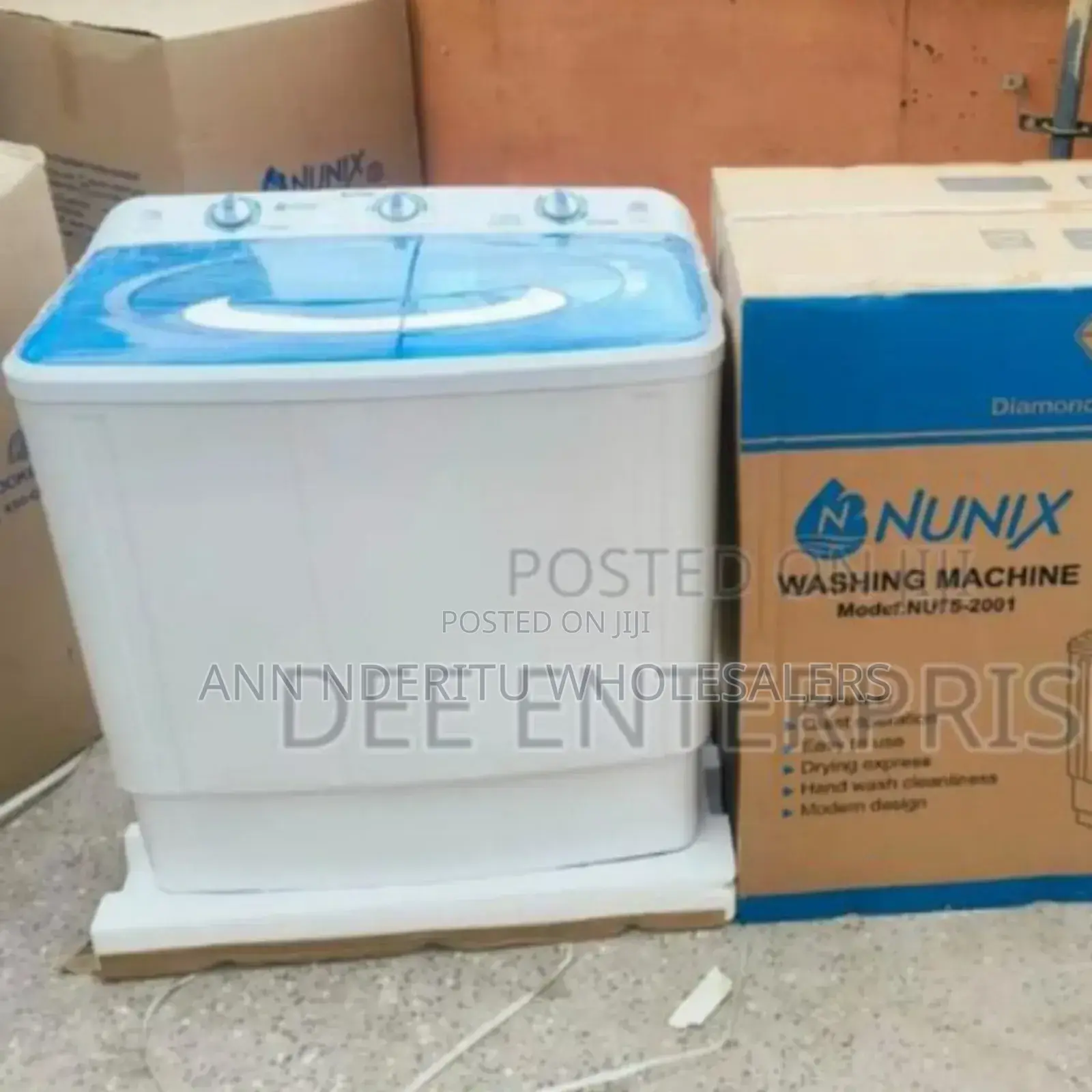Colour White Auto Nunix 7.5kgs Washing Machine