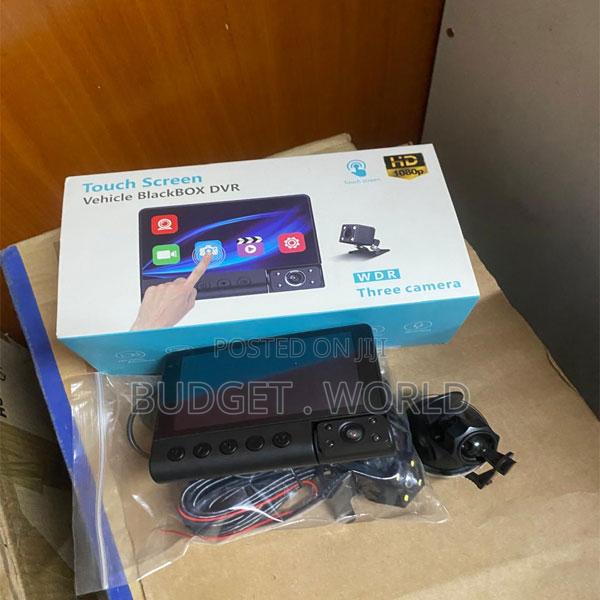 C12 Touch Display Car Blackbox – Triple Lens Dash Camera - main view