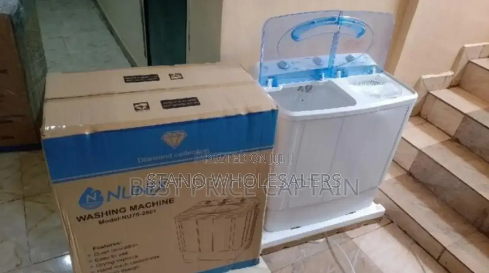 Restocked. New Pay on Delivery Nunix 7.5kgs Washing Machine