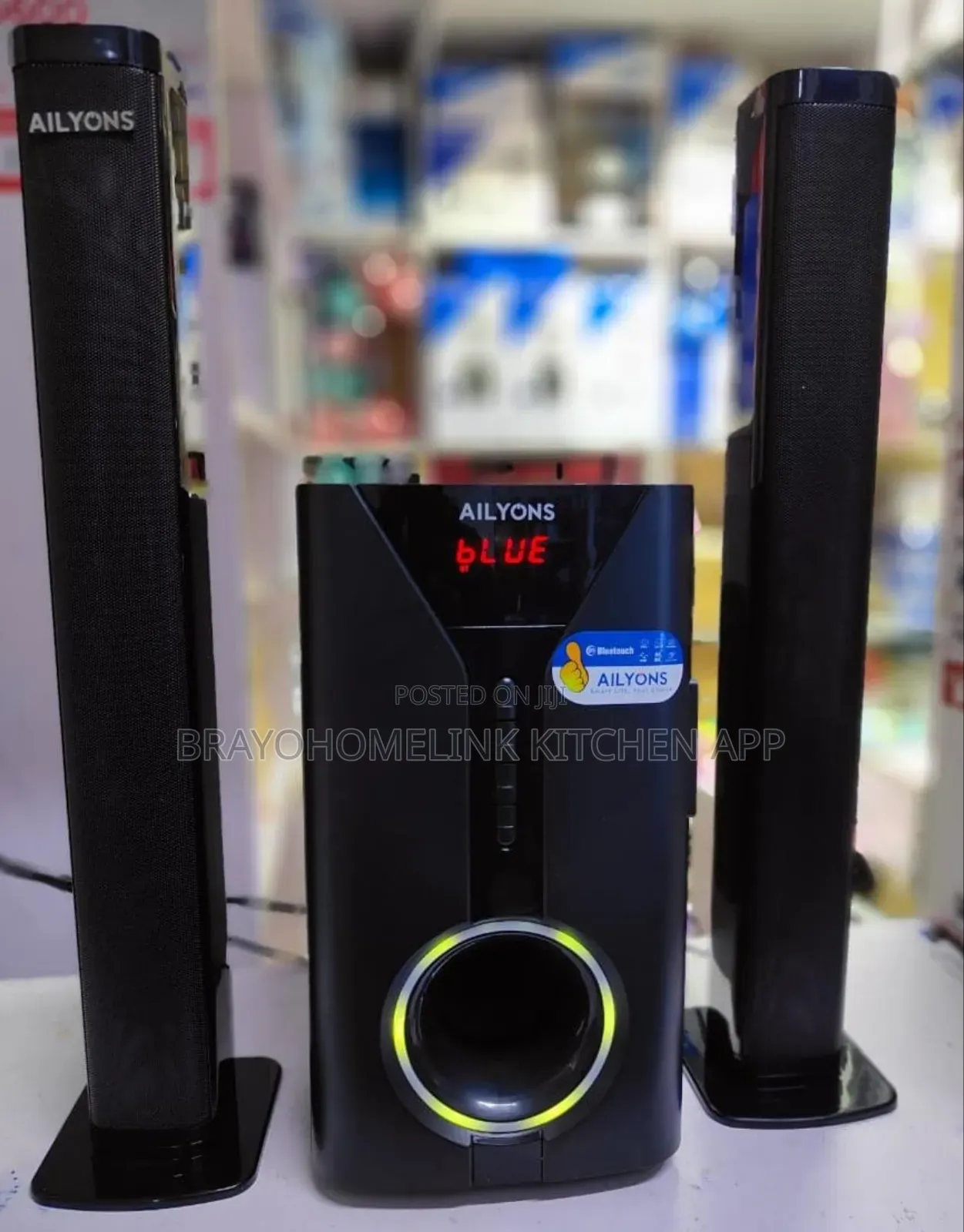 2.1ch Ailyons Sub Woofer System Bt/Usb/Fm Tall Boy