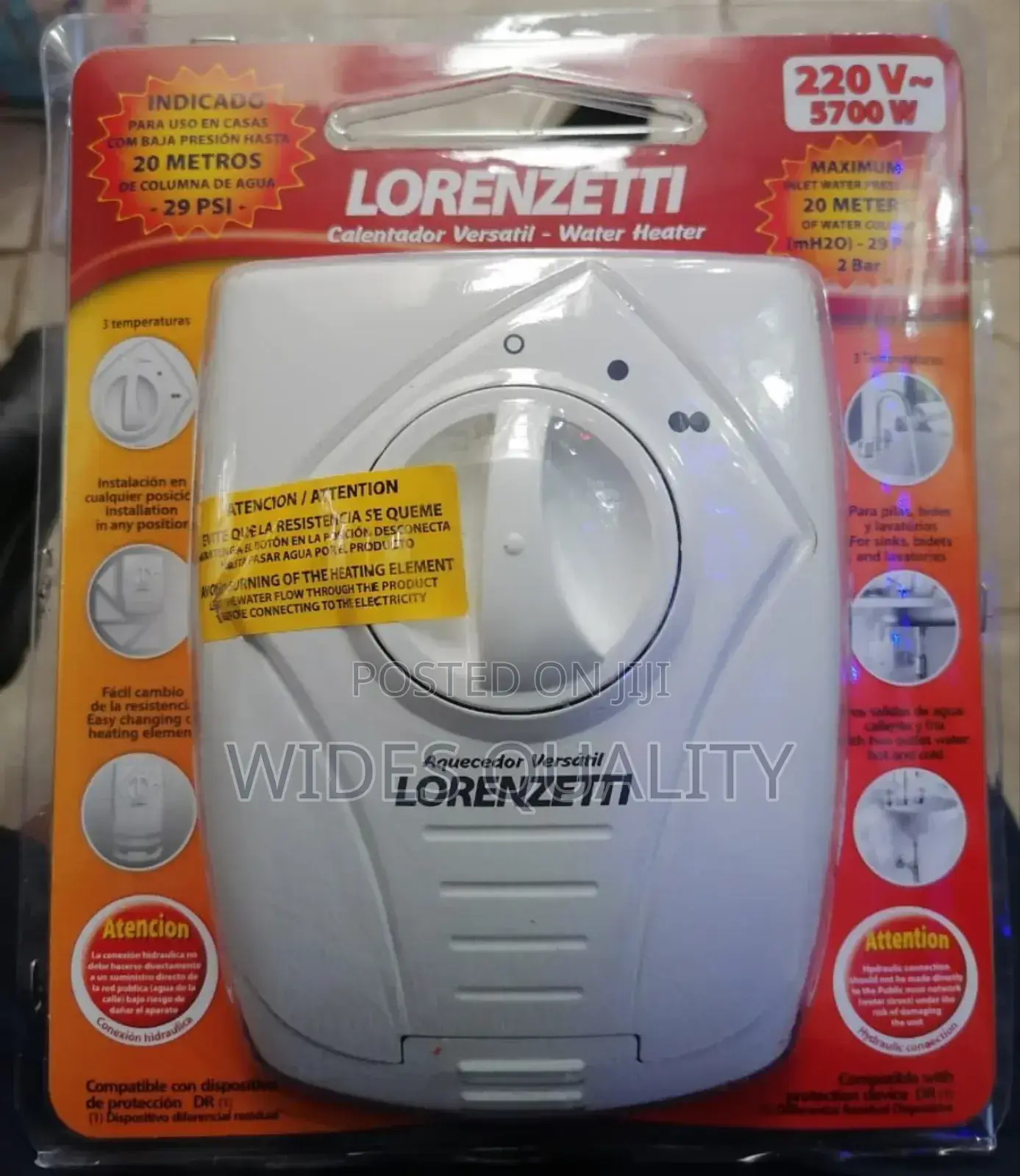 Lorenzetti Versátil Undersink Water Heater.
