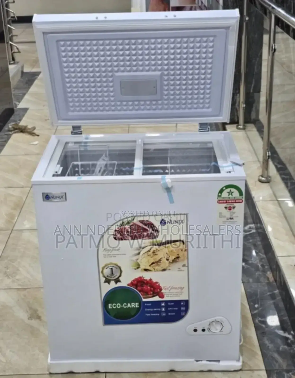 With Side Glasss. Nunix 150l Freezer. Chest Freezers