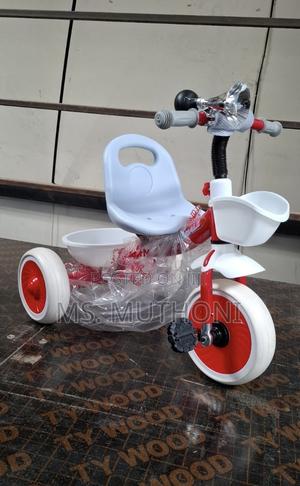 Kids' Red and White Tricycle. - thumbnail 2