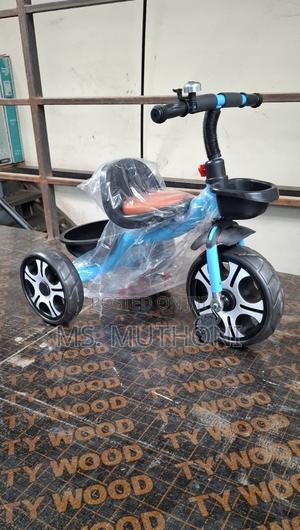 Kids' Tricycle in Blue and Black. - thumbnail 2