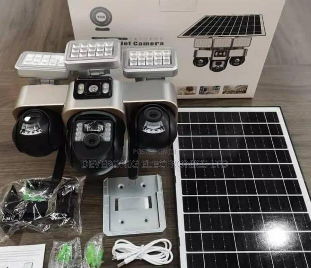 V380pro 4g Triple Lens Security Solar Cameras at 10200 - main view