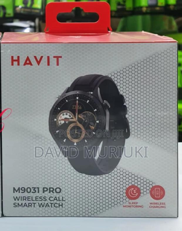 Amoled Wireless Charging Smart Watch Available in Black and Silver - thumbnail 3