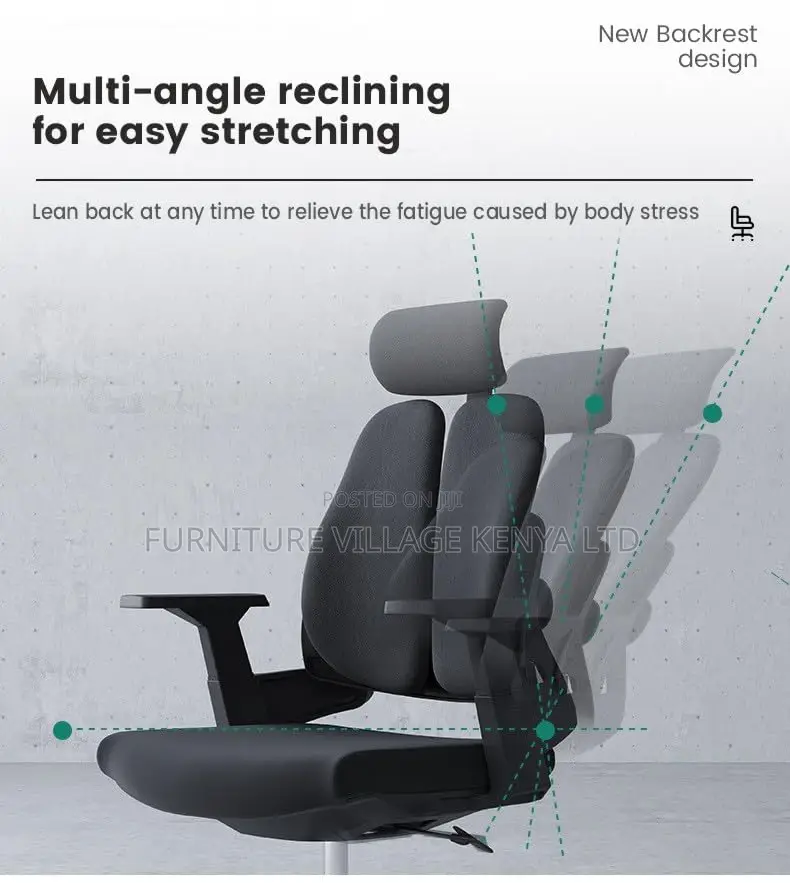 Office Chairs: High-back Orhopedic Office Seat