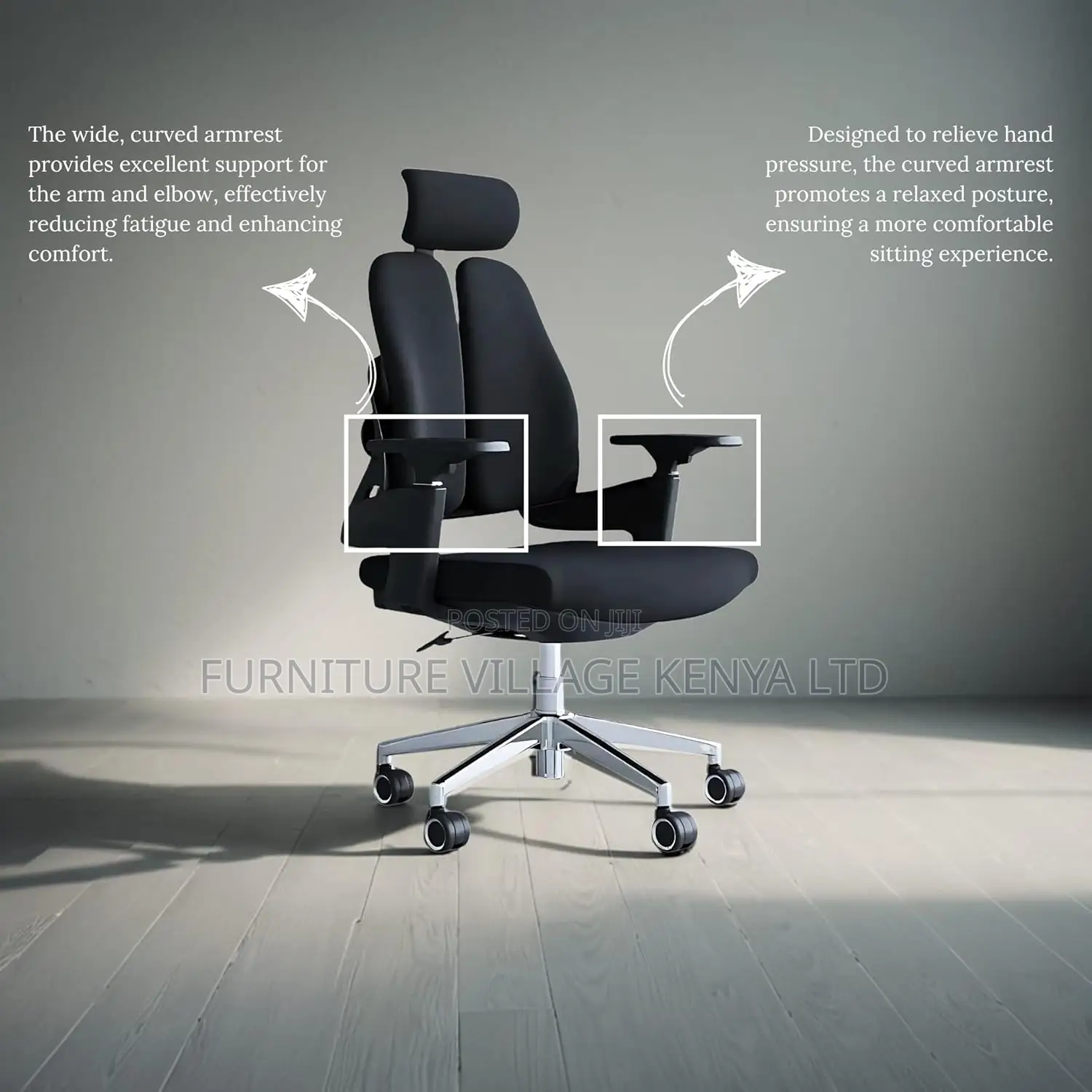 Office Chairs: High-back Orhopedic Office Seat