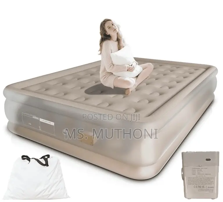 Queen Size Self Inflatable Double Size Mattress + 2 Pillows
