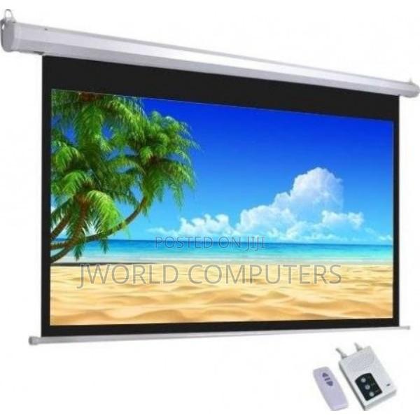 Lw Eps -300e - Electric Projector Screen 300 X 300 CMS - main view
