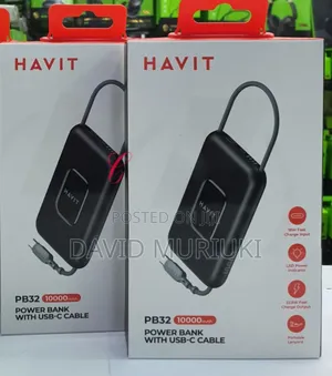 Havit Pb5211 45w 10,200mah Laptop Charge High-Power Power Bank