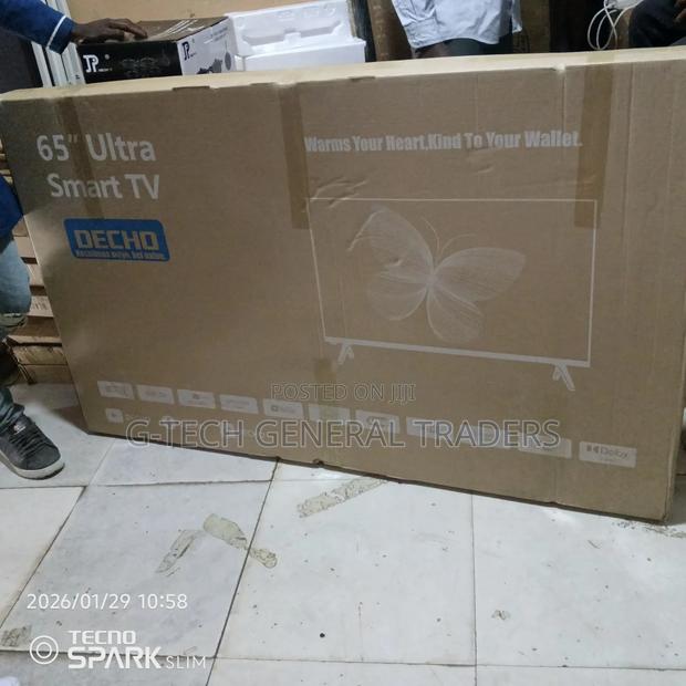 Decho 65inch Smart Android, Youtube, Netflix Led Frameless Tv - thumbnail 2