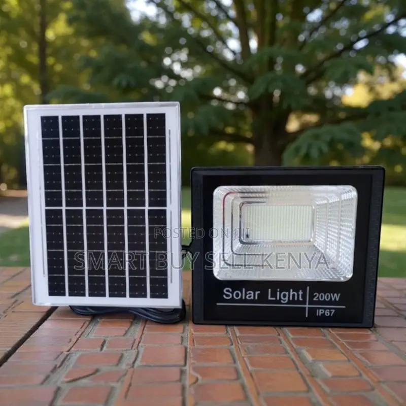 200w Solar Energy Powered Flood Light Outdoor Ip67 Waterproof Rated