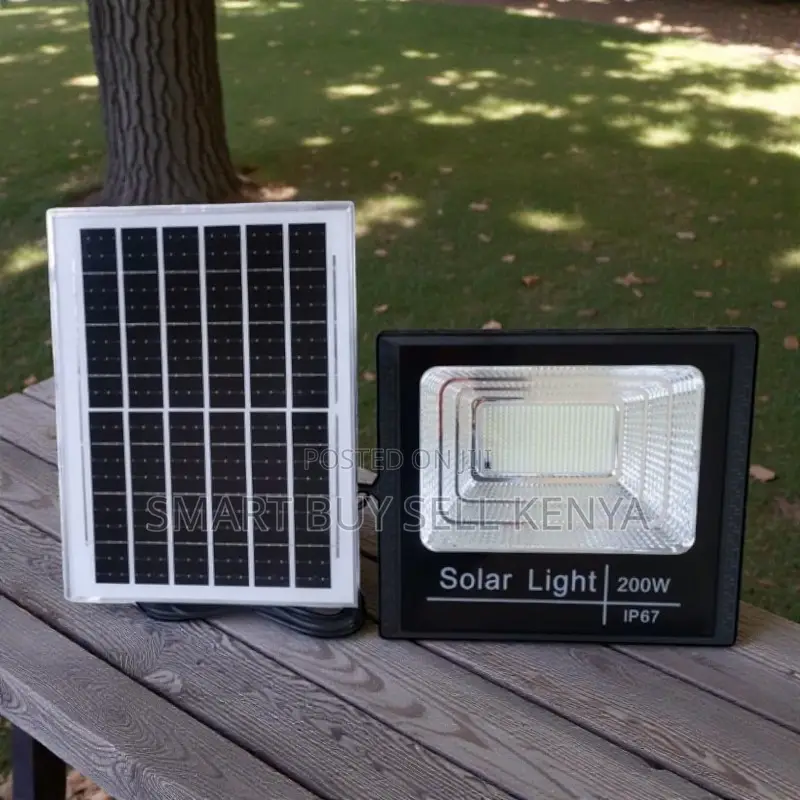 200w Solar Flood Light Lamp Ip67 Waterproof Easy Installation Outdoor