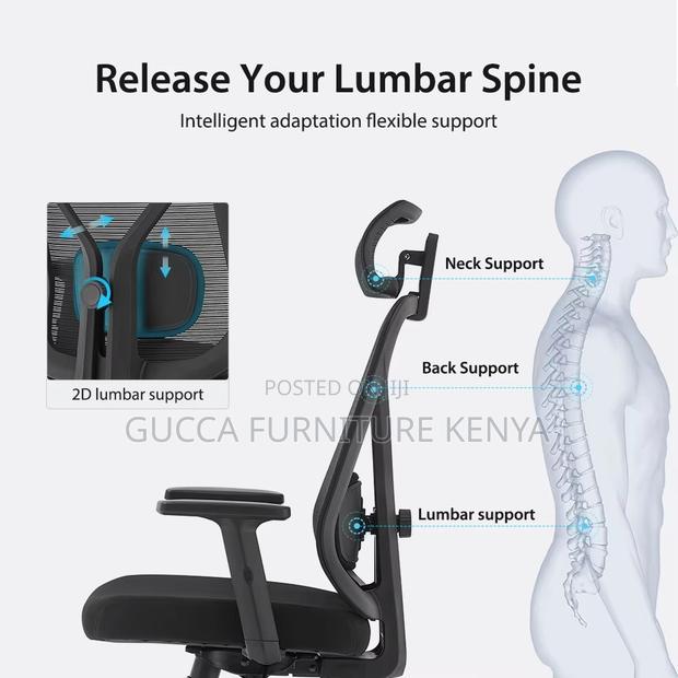 Modern Ergonomic Staff Office Seat(Adjustable) - thumbnail 4