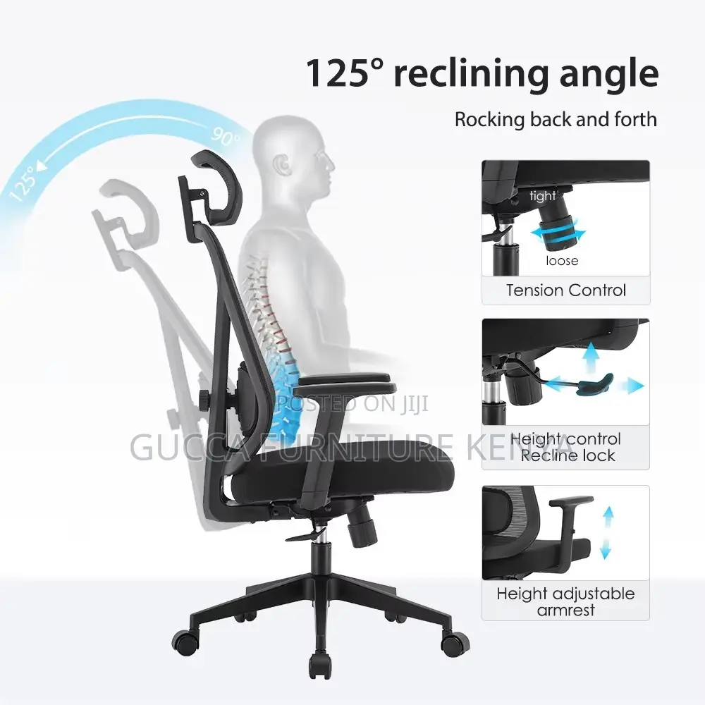 Modern Ergonomic Staff Office Seat(Adjustable)