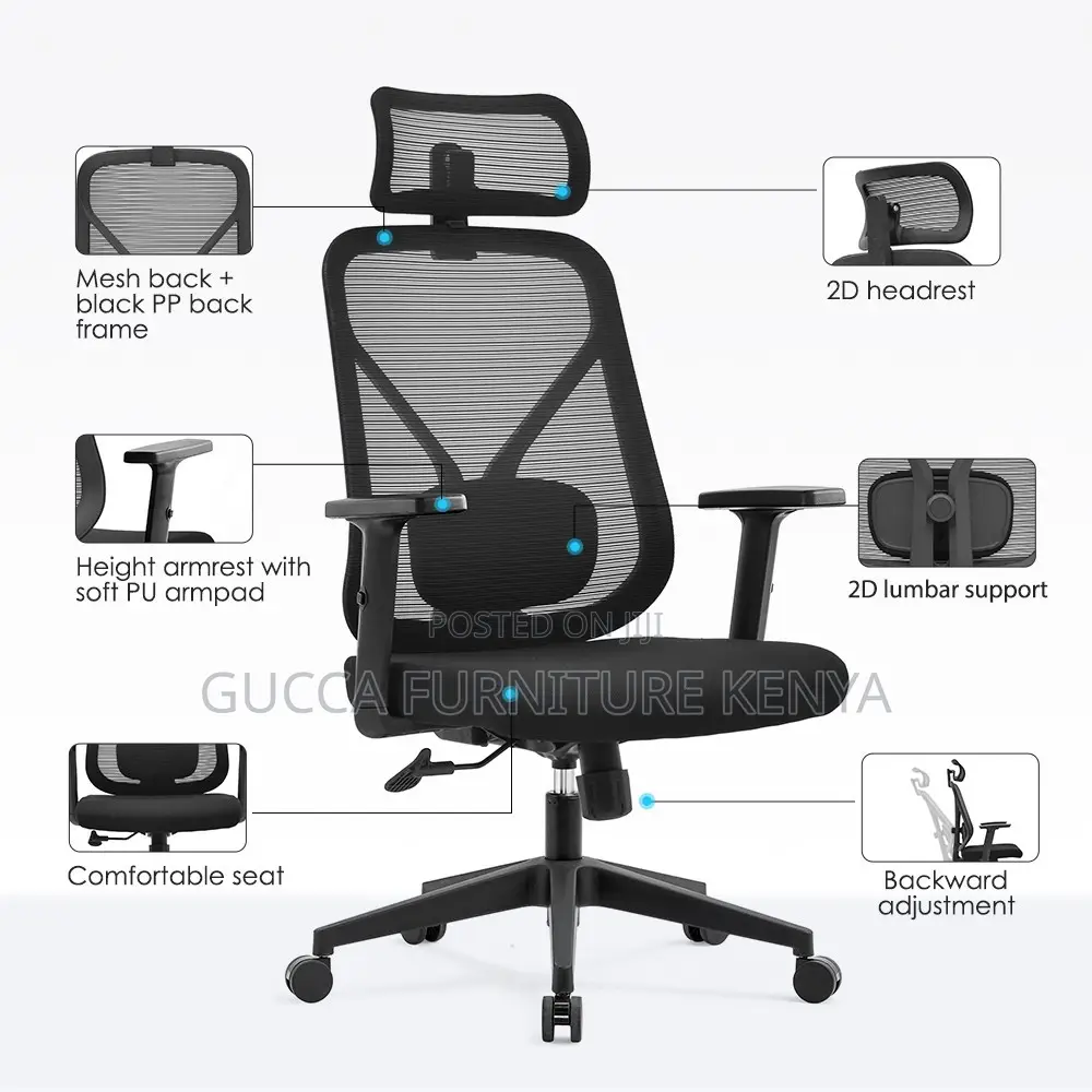 Modern Ergonomic Staff Office Seat(Adjustable)