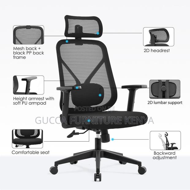 Modern Ergonomic Staff Office Seat(Adjustable) - thumbnail 8