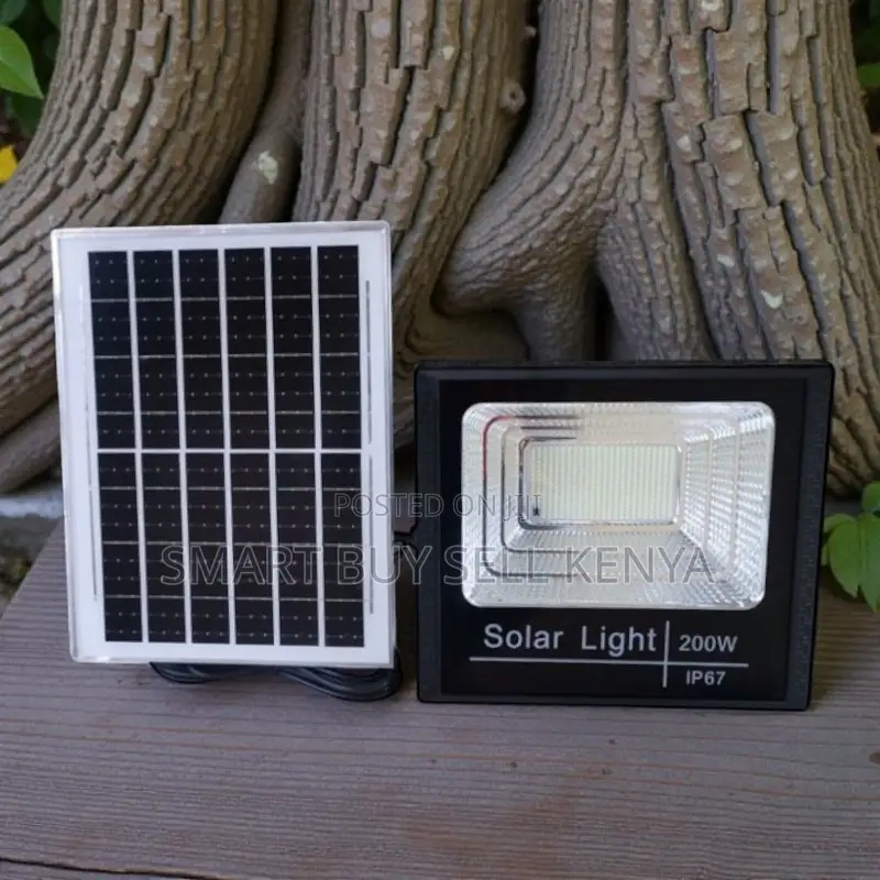 200w High Lumen Solar Flood Light Dusk to Dawn Ip67 Waterproof