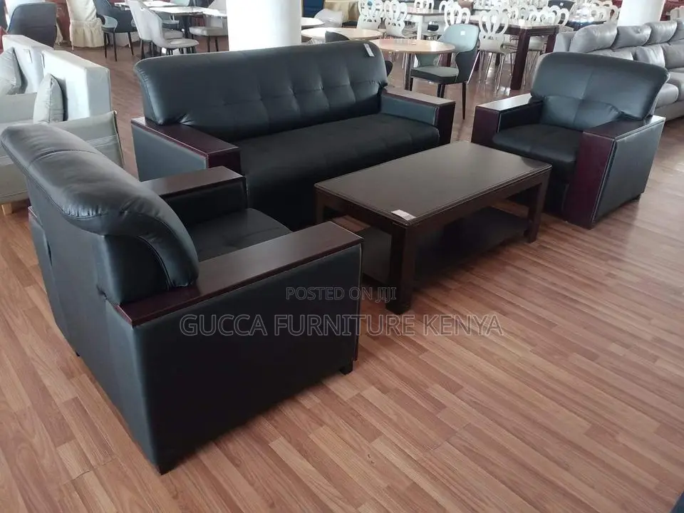 Executive Upholstered 5-Seater Office Sofa Set