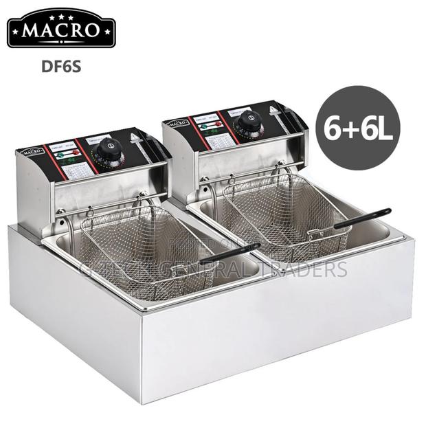 Macro Energy Saver Commercial Double Deep Fryer (6l+6l)