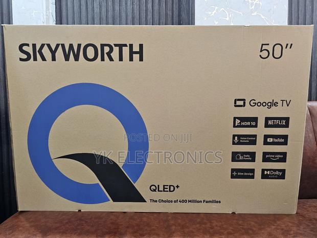 Skyworth 50′′ Q6000h Qled+ Google Tv (New Model) – 50q6500h