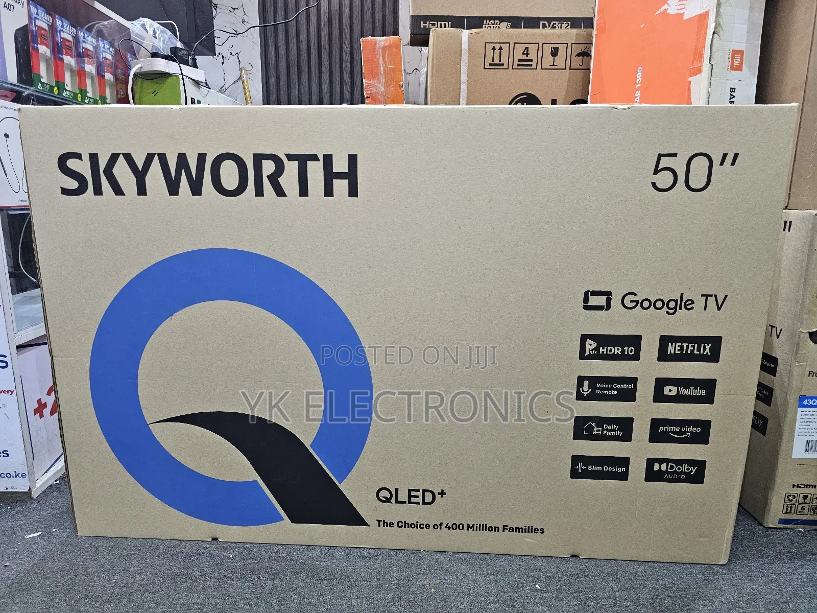 Skyworth 50′′ Q6000h Qled+ Google TV (New Model) – 50q600h