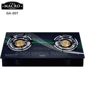 Nunix Macro 2burner Auto Ignition Glass Cooker