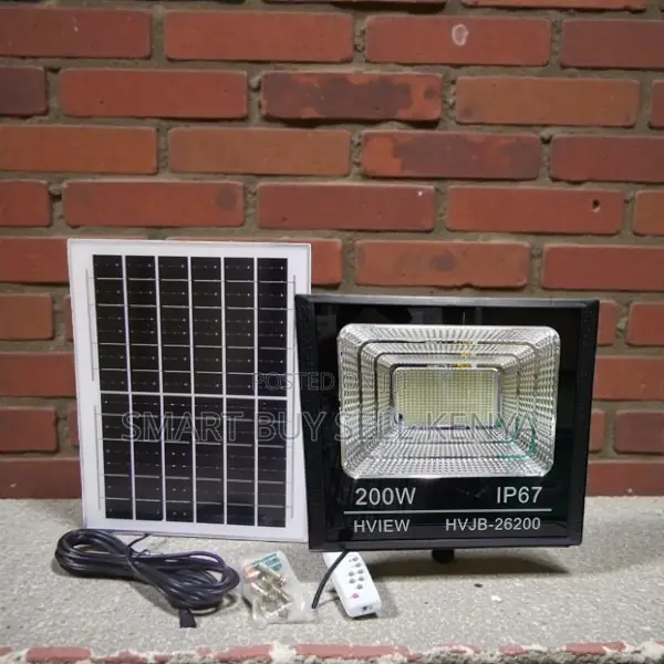 Built-in Light Sensor 200w Solar Flood Light With Super Bright Leds