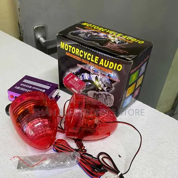 Handlebar Audio System Usb Fm Radio Mp3 Speakers Bluetooth Mp3