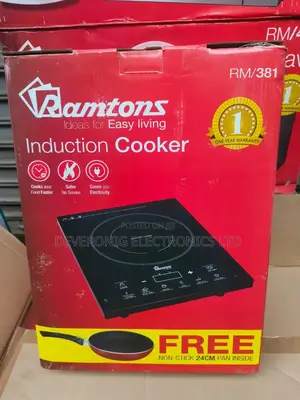 Ramtons Induction Cooker With Free Pan at 8000