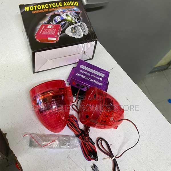 2 Remote Mp3 Speakers Waterproof Bluetooth Motorcycle Handlebar - main view