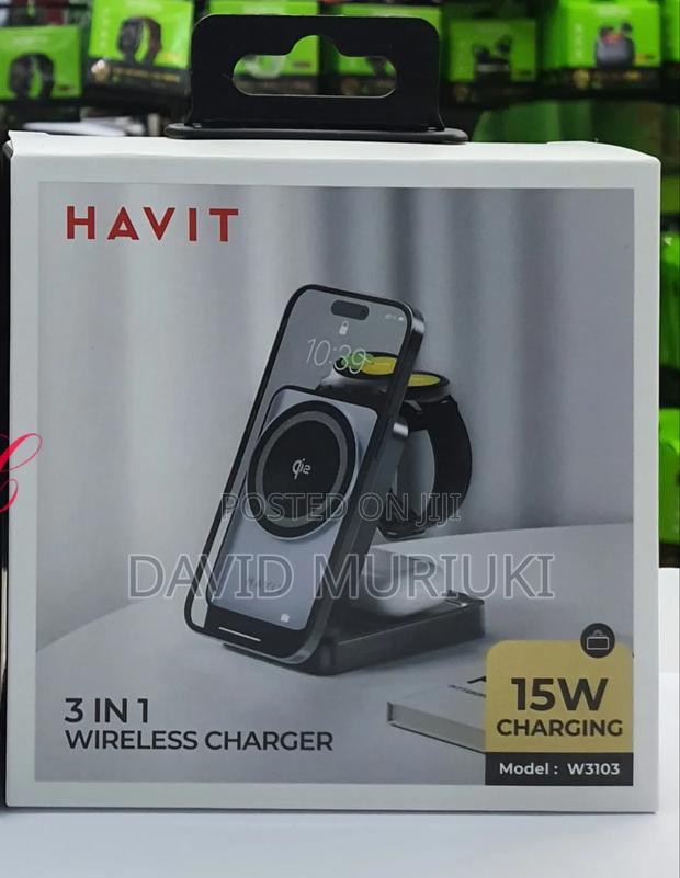 Havit W3103 3-in-1 Phone, Iwatch, Airpods Wireless Charger