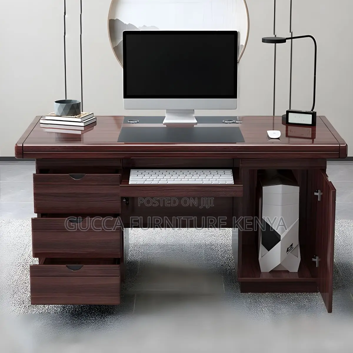 1.2m Executive Mahogany Desk With Drawers