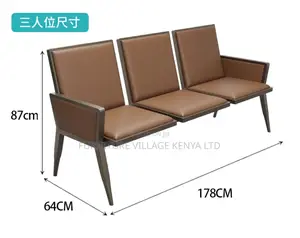 Reception Benches: 3-seater Heavy-duty Office Bench