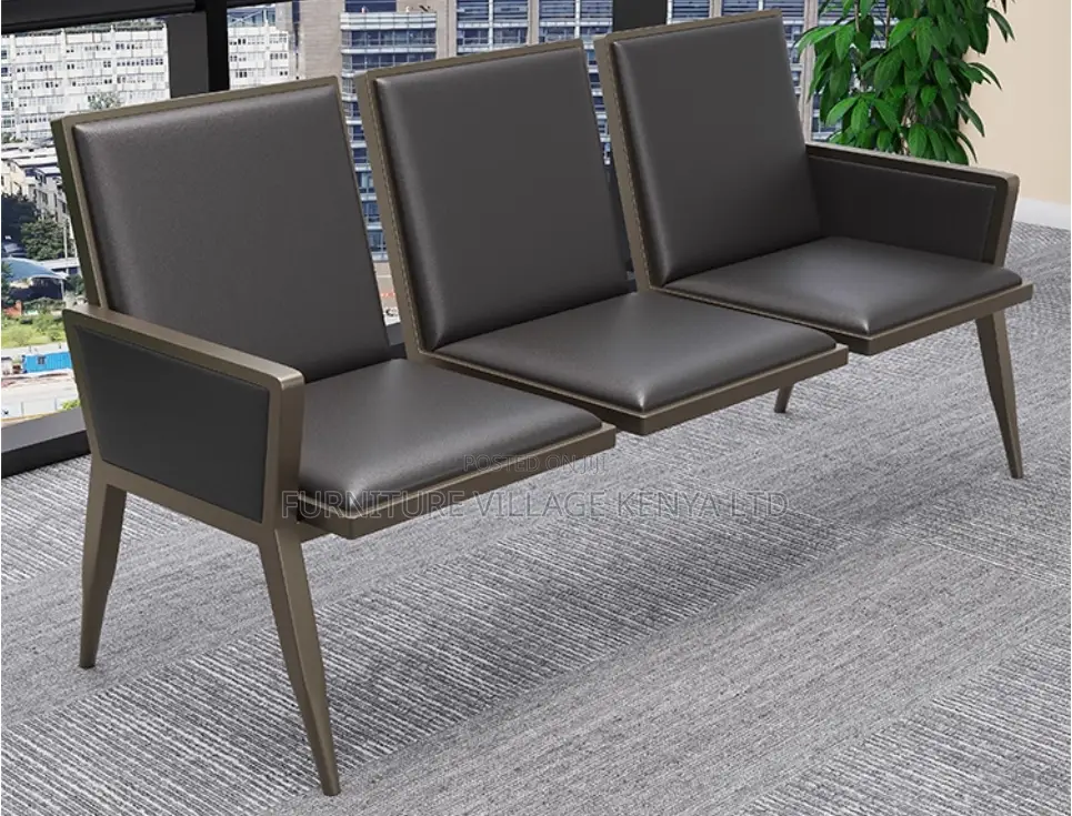 Reception Benches: 3-seater Heavy-duty Office Bench