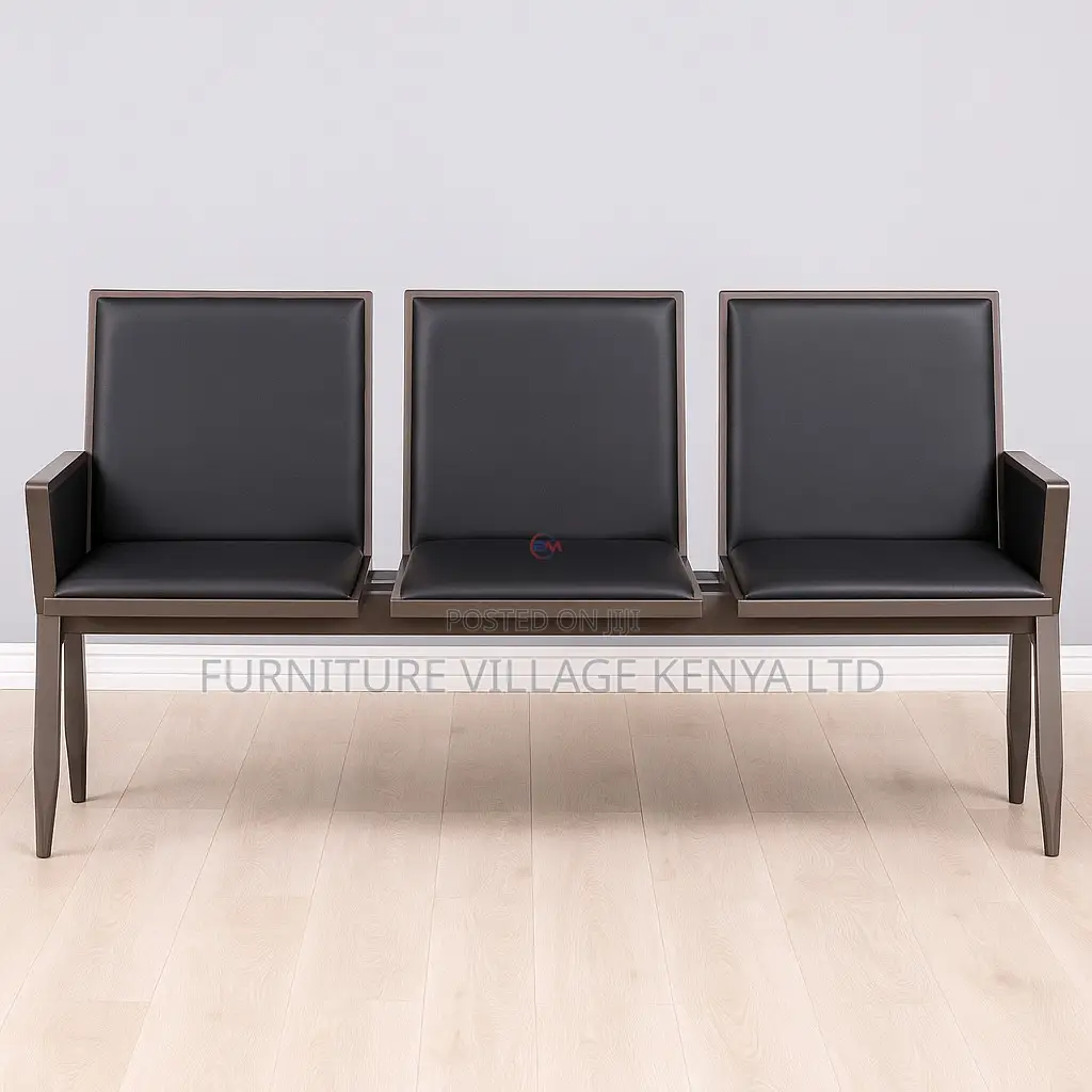 Reception Benches: 3-seater Heavy-duty Office Bench