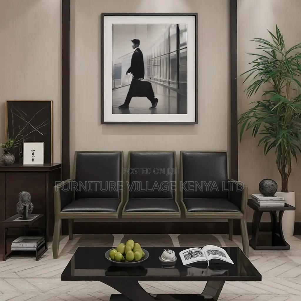 Reception Benches: 3-seater Heavy-duty Office Bench
