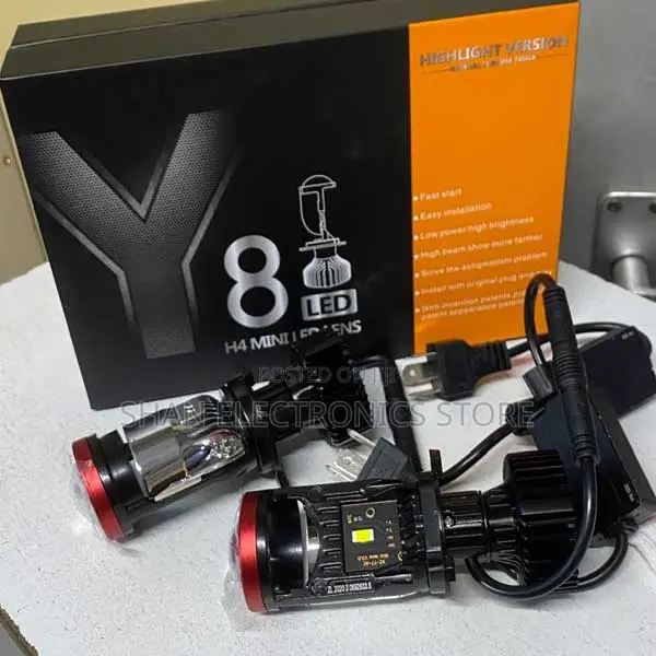 Long-Lasting Lights-Y8 H4 Mini Projector Headlights Modern Look
