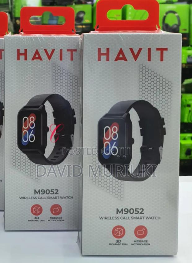 Havit M9052 Wireless Call Smart Watch in Black - thumbnail 3