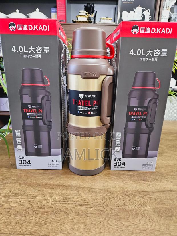 4.0l Unbreakable Gold Flask –Jf - main view